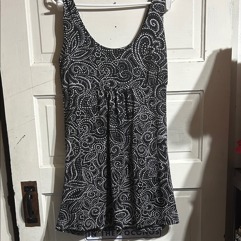 Portocruz Black White Patterned Sleeveless Dress - Picture 7 of 7